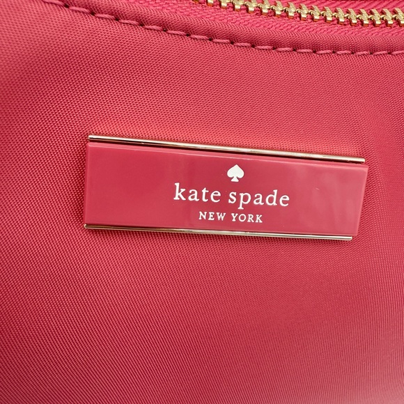 Kate Spade Carter Nylon Small Shoulder Bag Rose Oil Pink - Picture 8 of 16